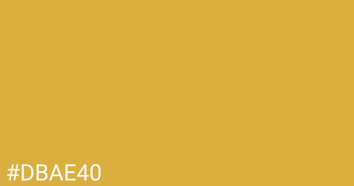Hex color #dbae40 graphic