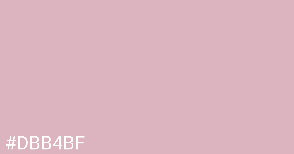 Hex color #dbb4bf graphic