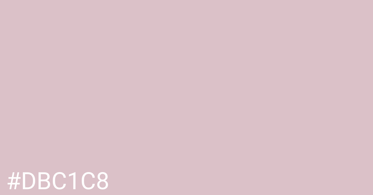 Hex color #dbc1c8 graphic