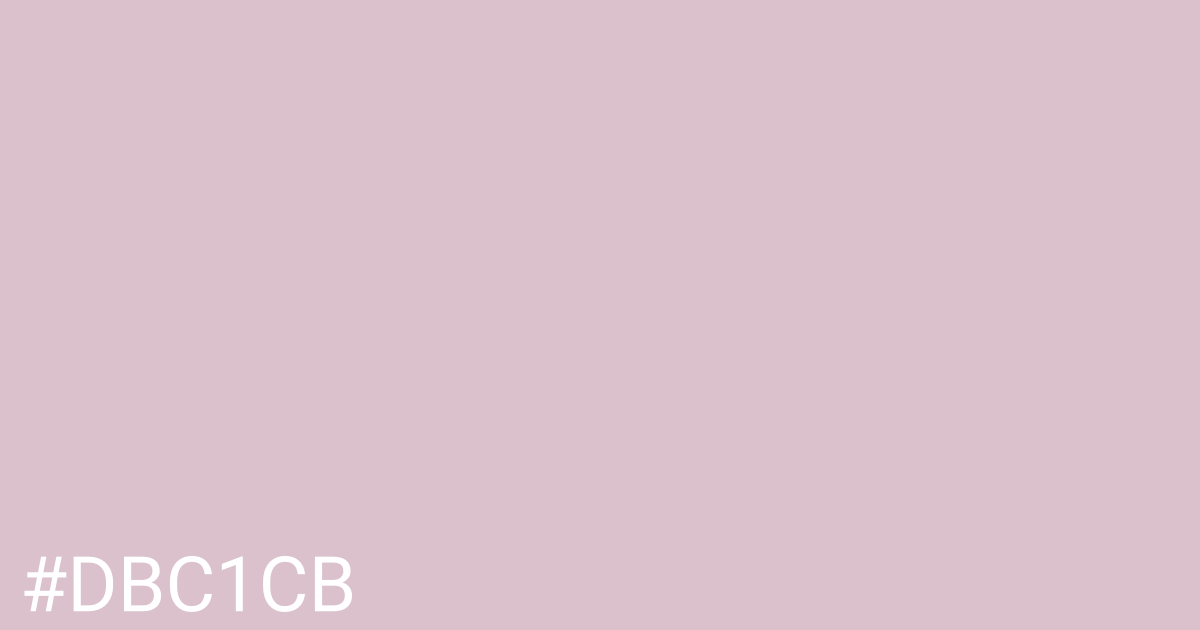 Hex color #dbc1cb graphic