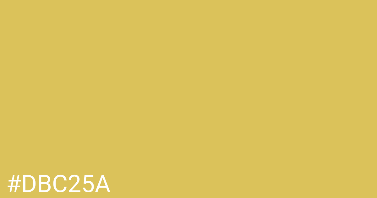 Hex color #dbc25a graphic