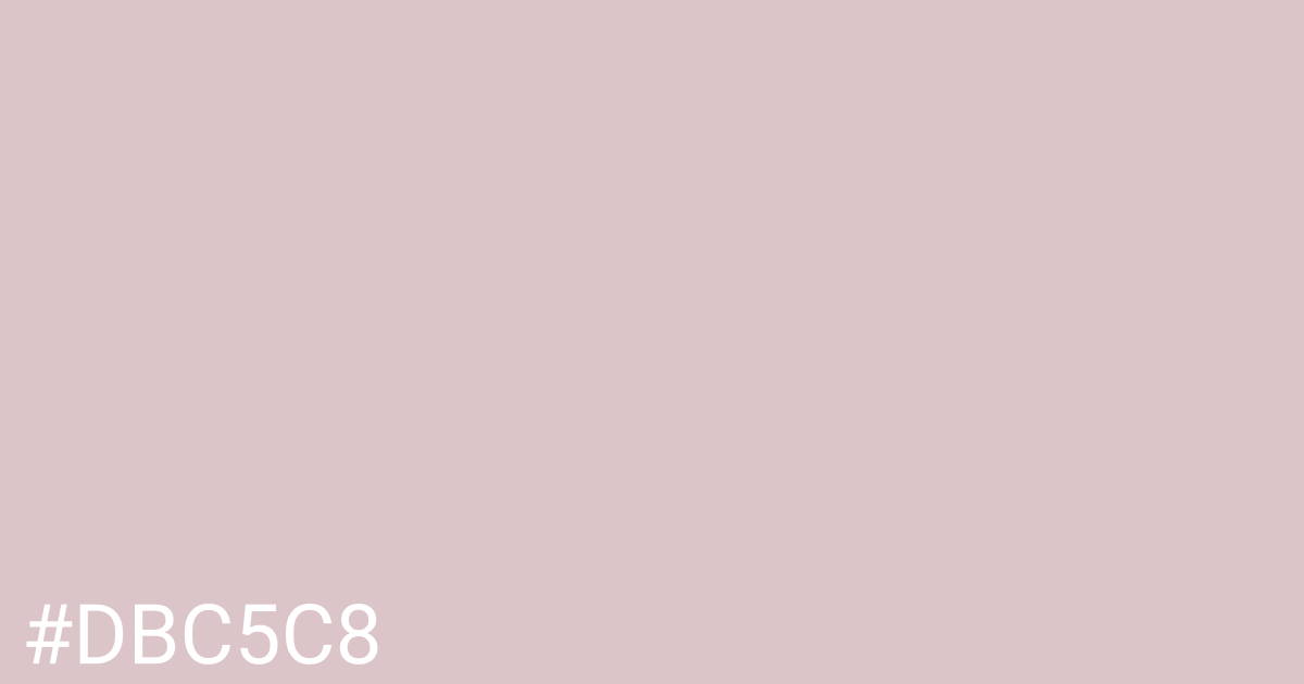 Hex color #dbc5c8 graphic