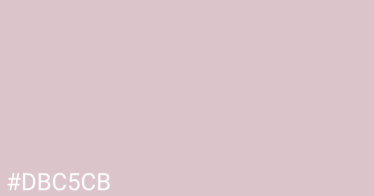 Hex color #dbc5cb graphic