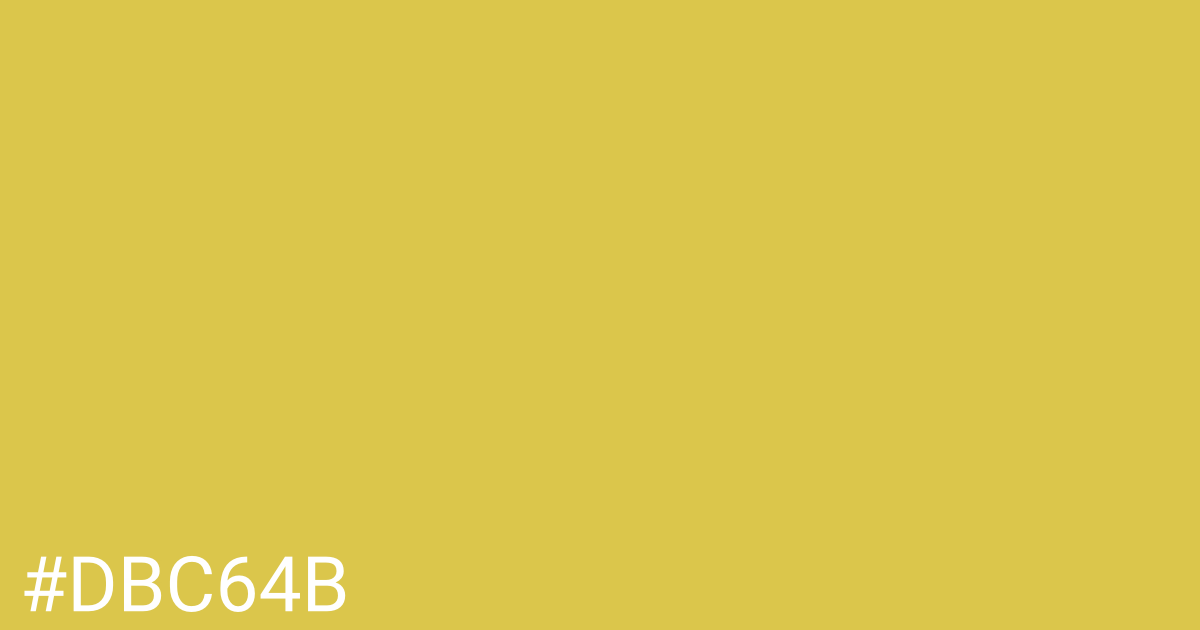 Hex color #dbc64b graphic