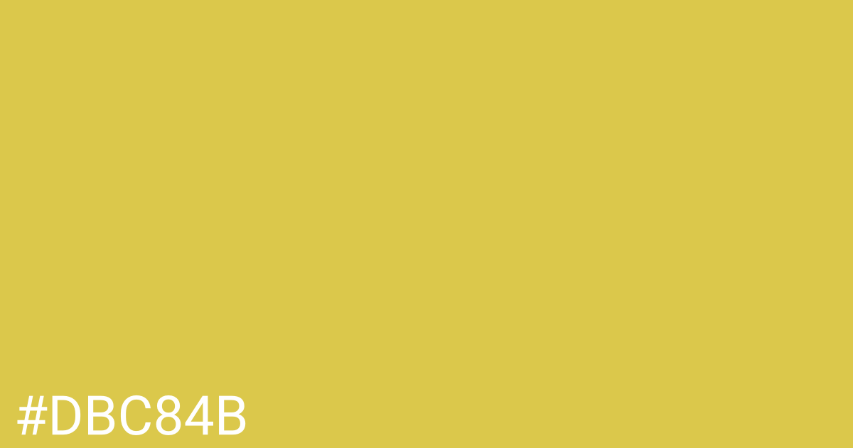 Hex color #dbc84b graphic