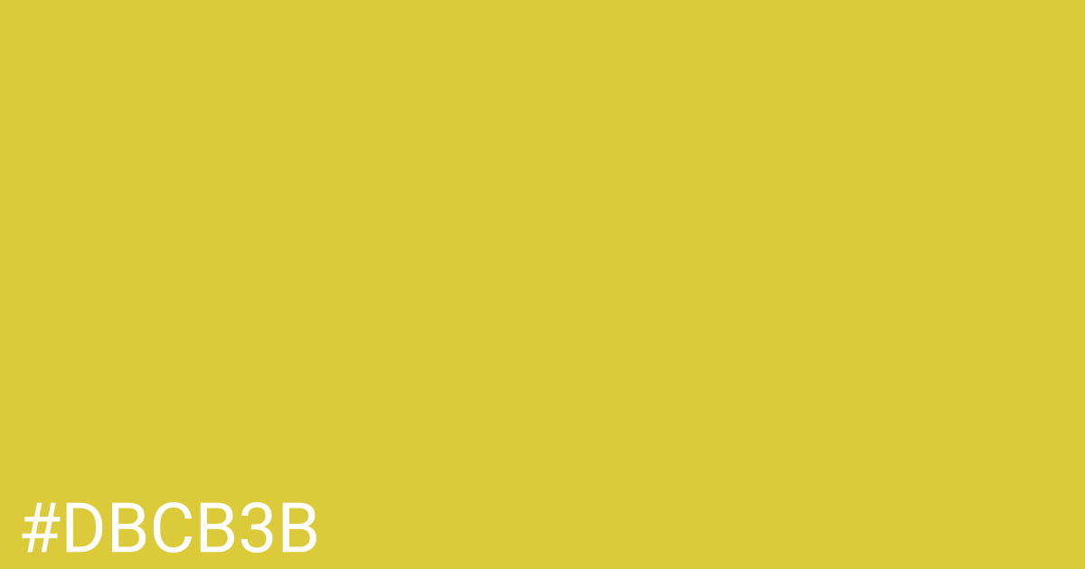 Hex color #dbcb3b graphic