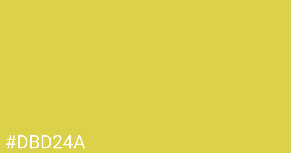 Hex color #dbd24a graphic