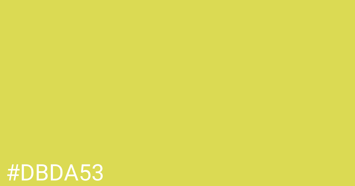 Hex color #dbda53 graphic