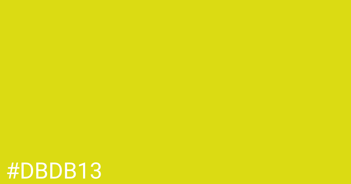 Hex color #dbdb13 graphic