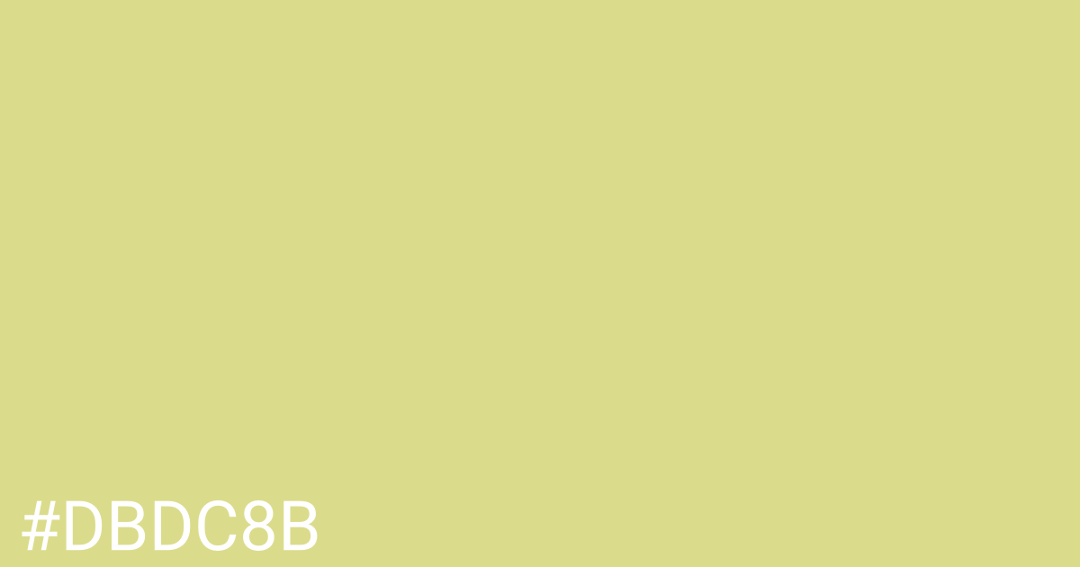 Hex color #dbdc8b graphic