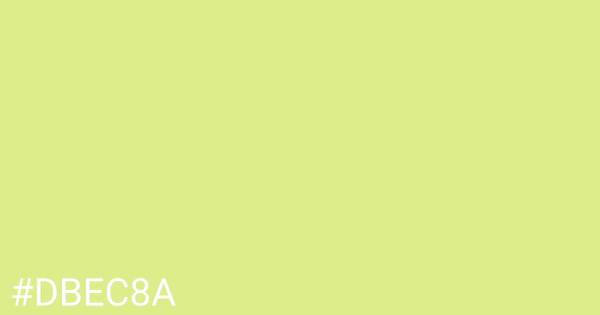 Hex color #dbec8a graphic