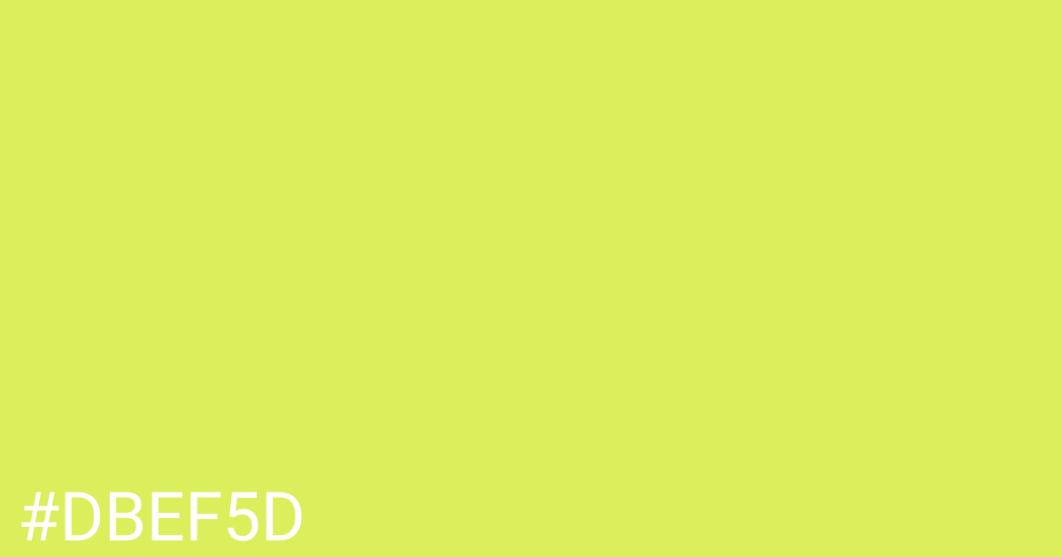 Hex color #dbef5d graphic