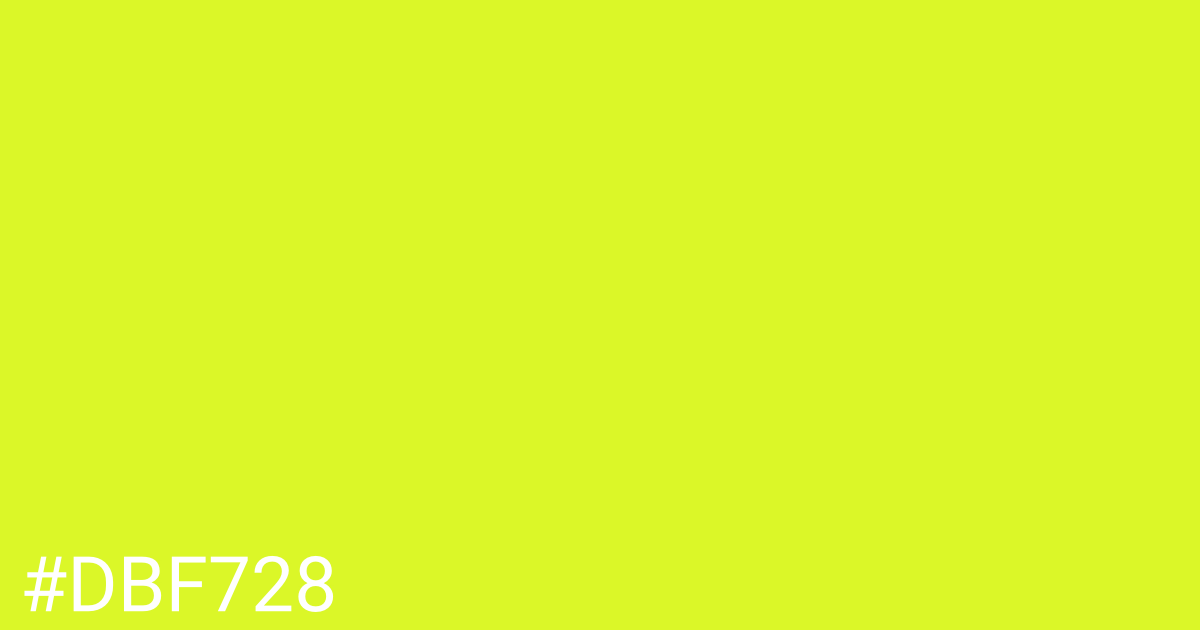 Hex color #dbf728 graphic
