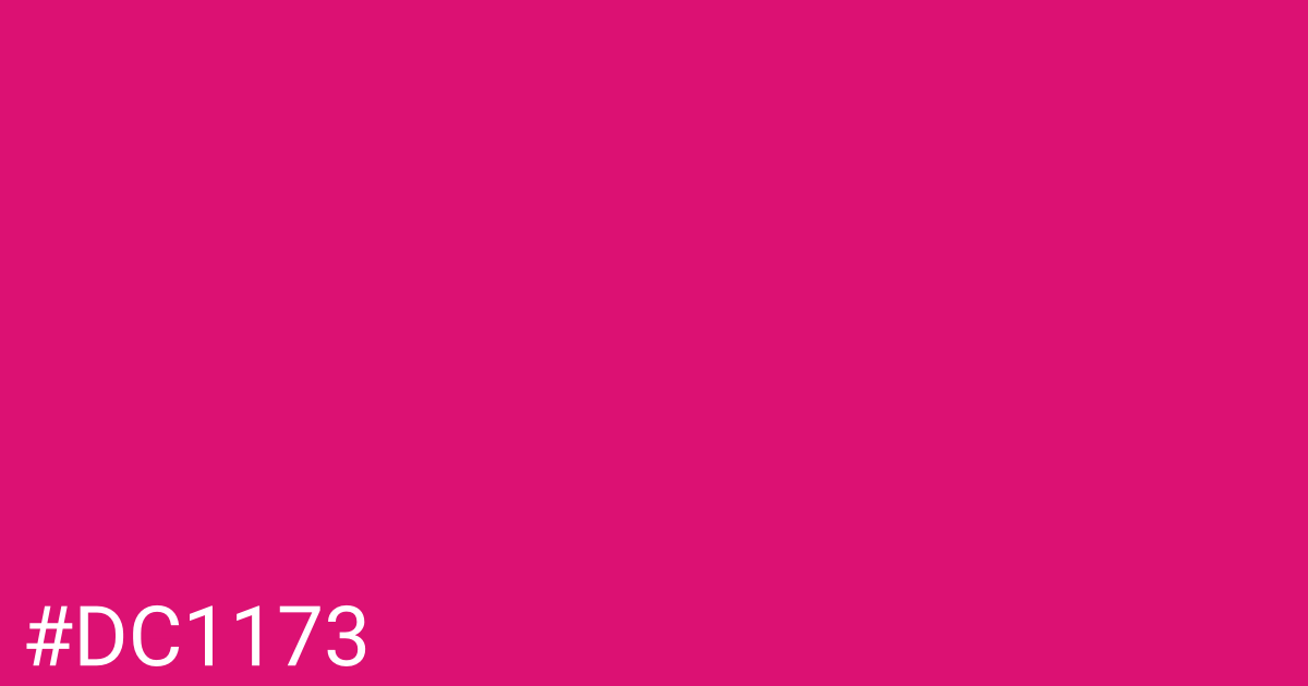 Hex color #dc1173 graphic