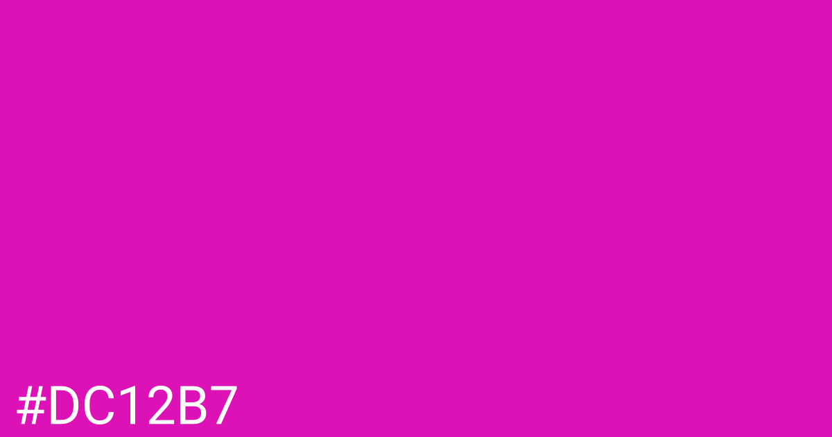 Hex color #dc12b7 graphic