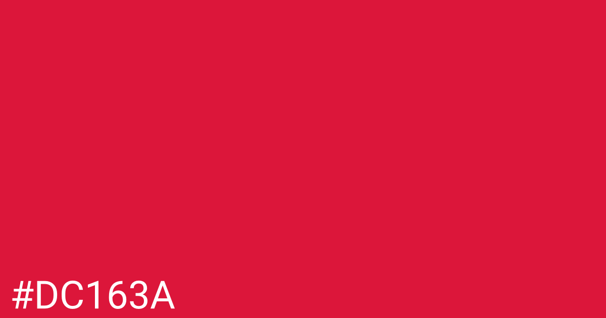 Hex color #dc163a graphic