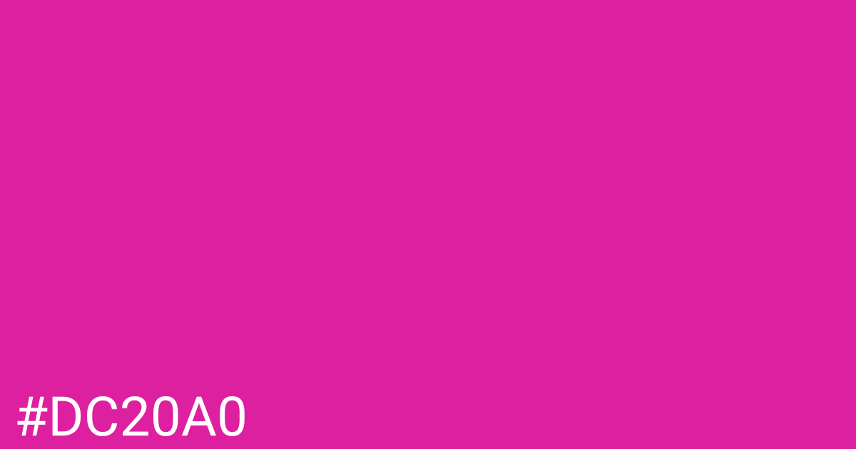 Hex color #dc20a0 graphic