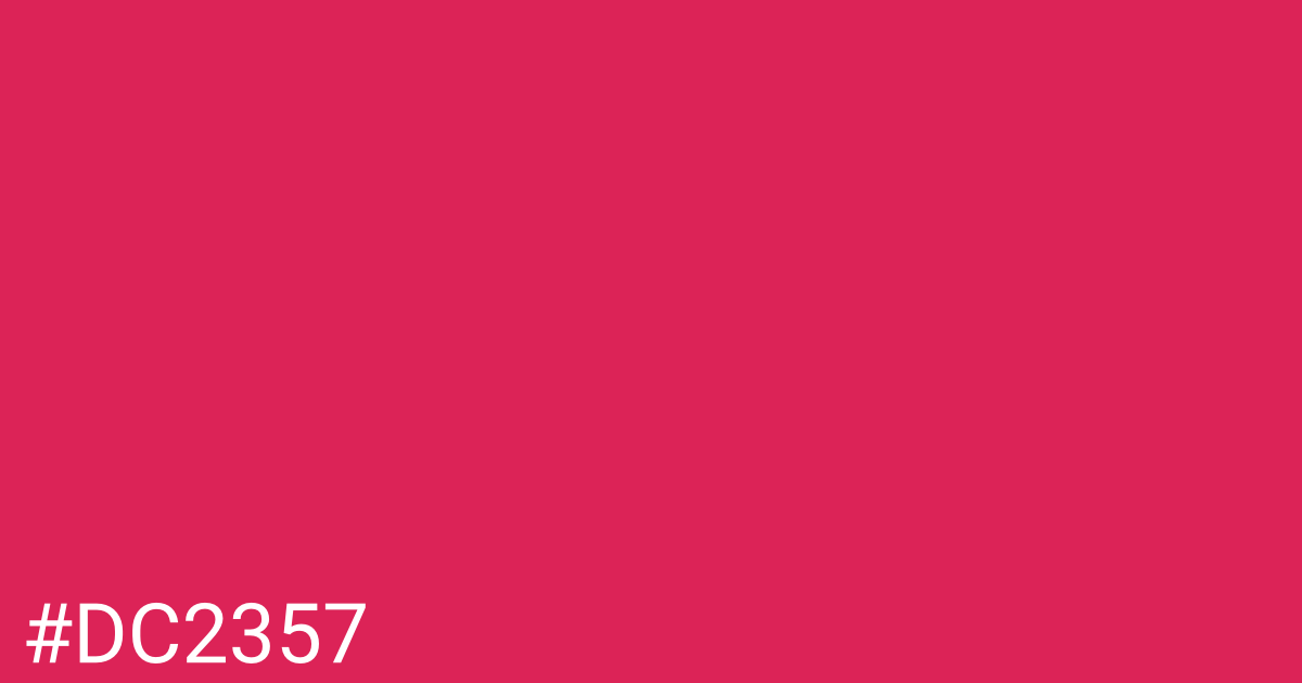 Hex color #dc2357 graphic