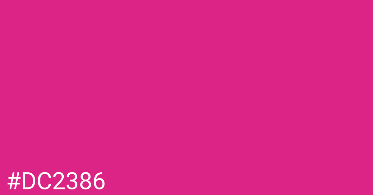 Hex color #dc2386 graphic