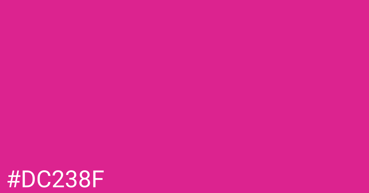 Hex color #dc238f graphic