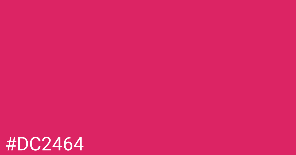 Hex color #dc2464 graphic