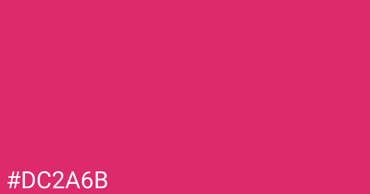 Hex color #dc2a6b graphic
