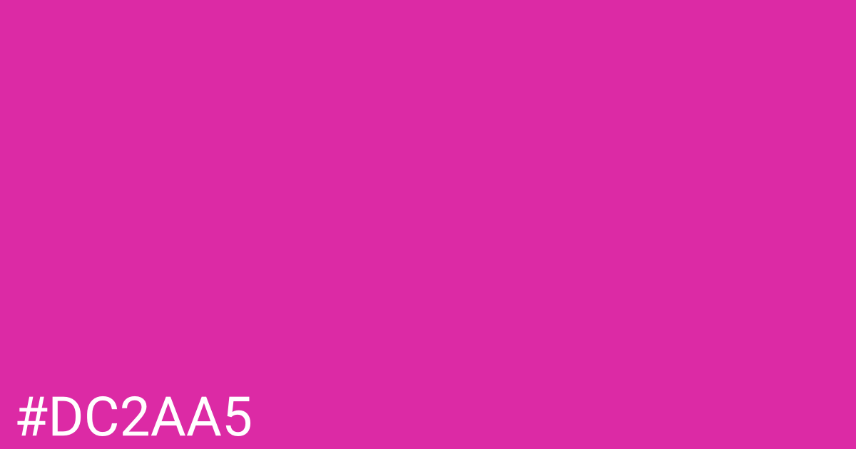 Hex color #dc2aa5 graphic