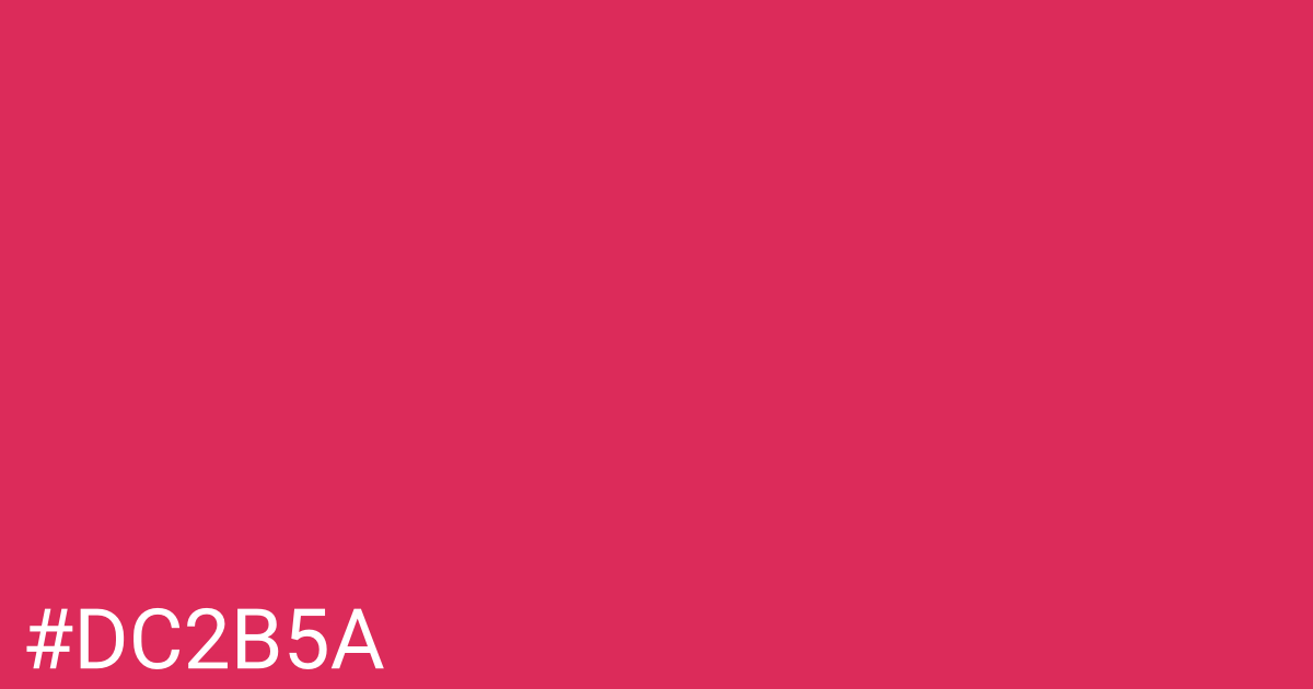 Hex color #dc2b5a graphic