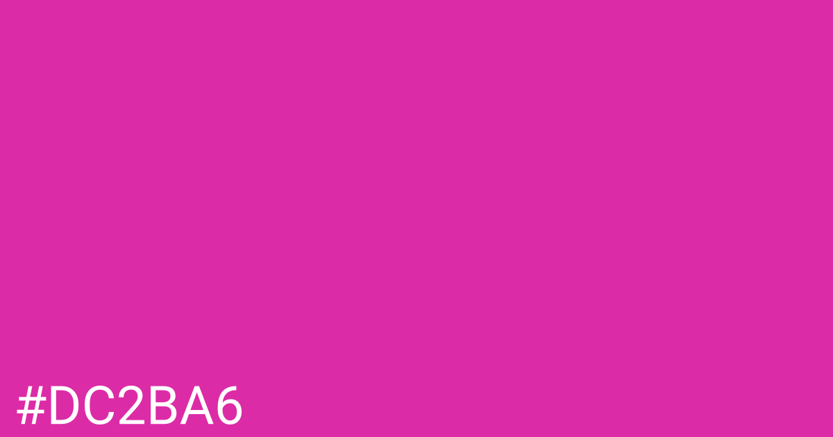 Hex color #dc2ba6 graphic