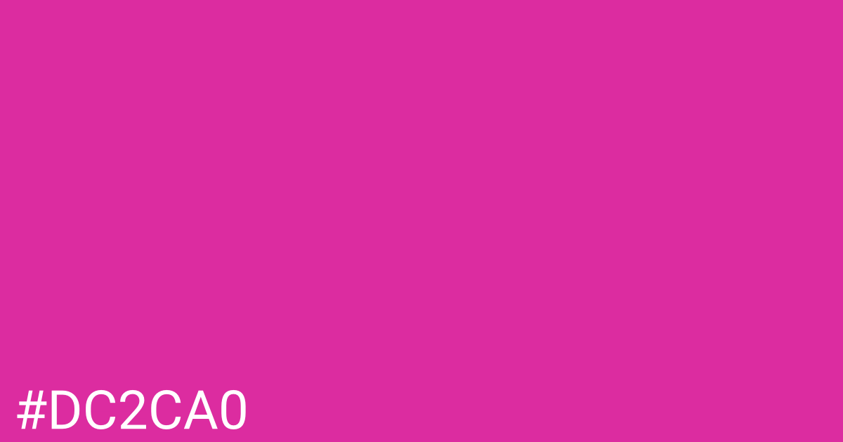 Hex color #dc2ca0 graphic