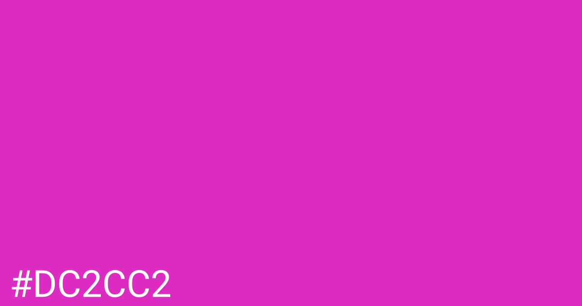 Hex color #dc2cc2 graphic