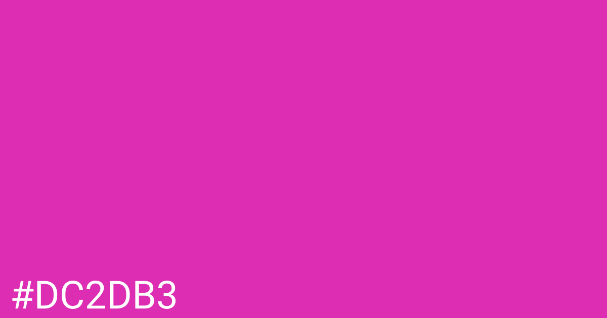 Hex color #dc2db3 graphic