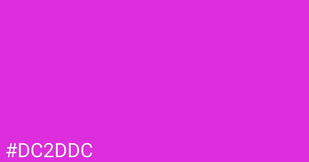 Hex color #dc2ddc graphic