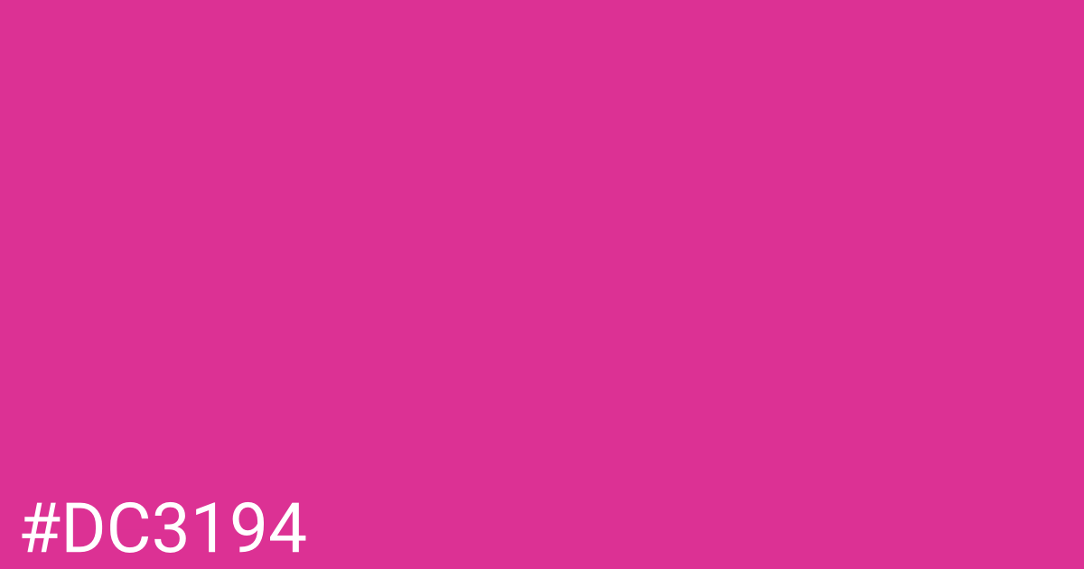 Hex color #dc3194 graphic