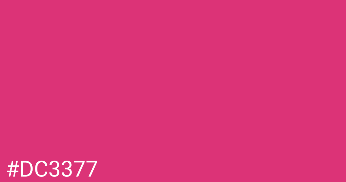 Hex color #dc3377 graphic