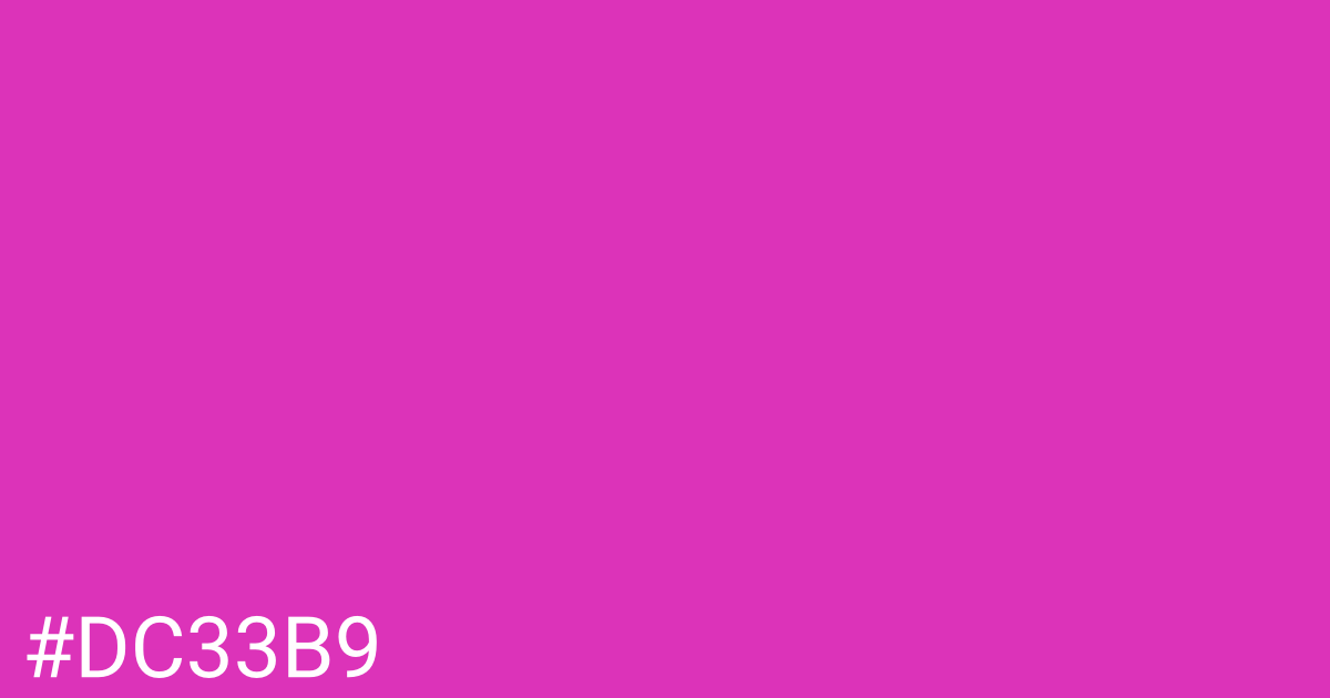 Hex color #dc33b9 graphic