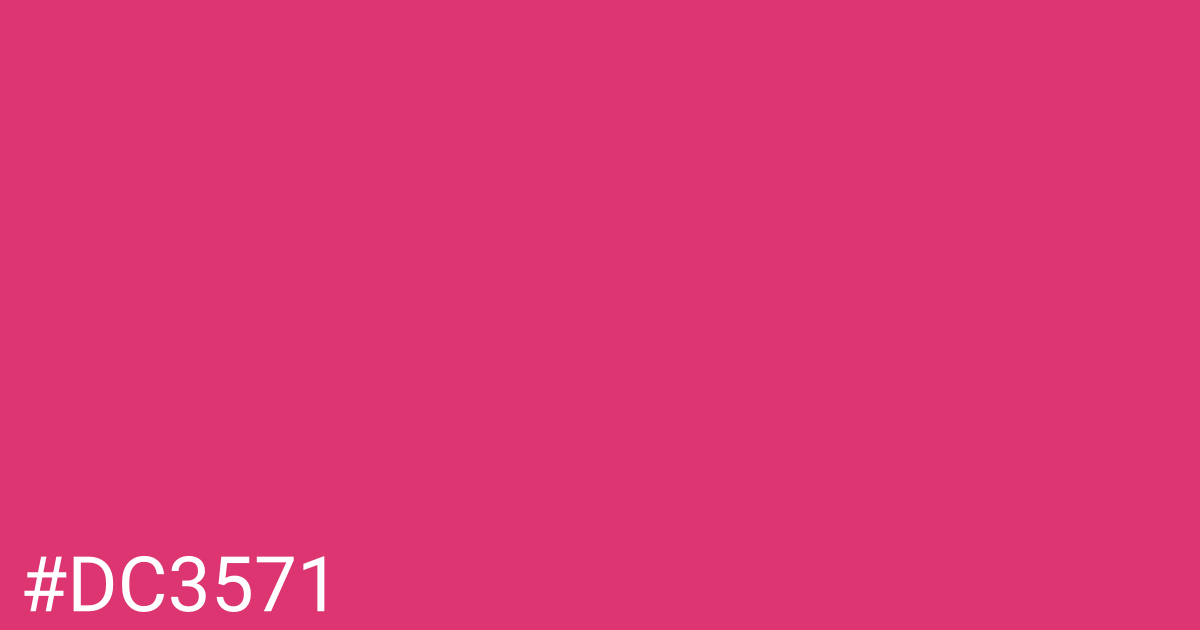 Hex color #dc3571 graphic