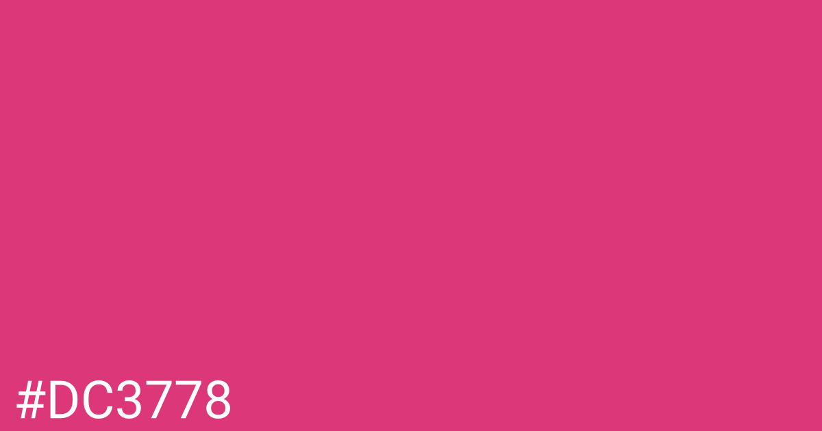 Hex color #dc3778 graphic