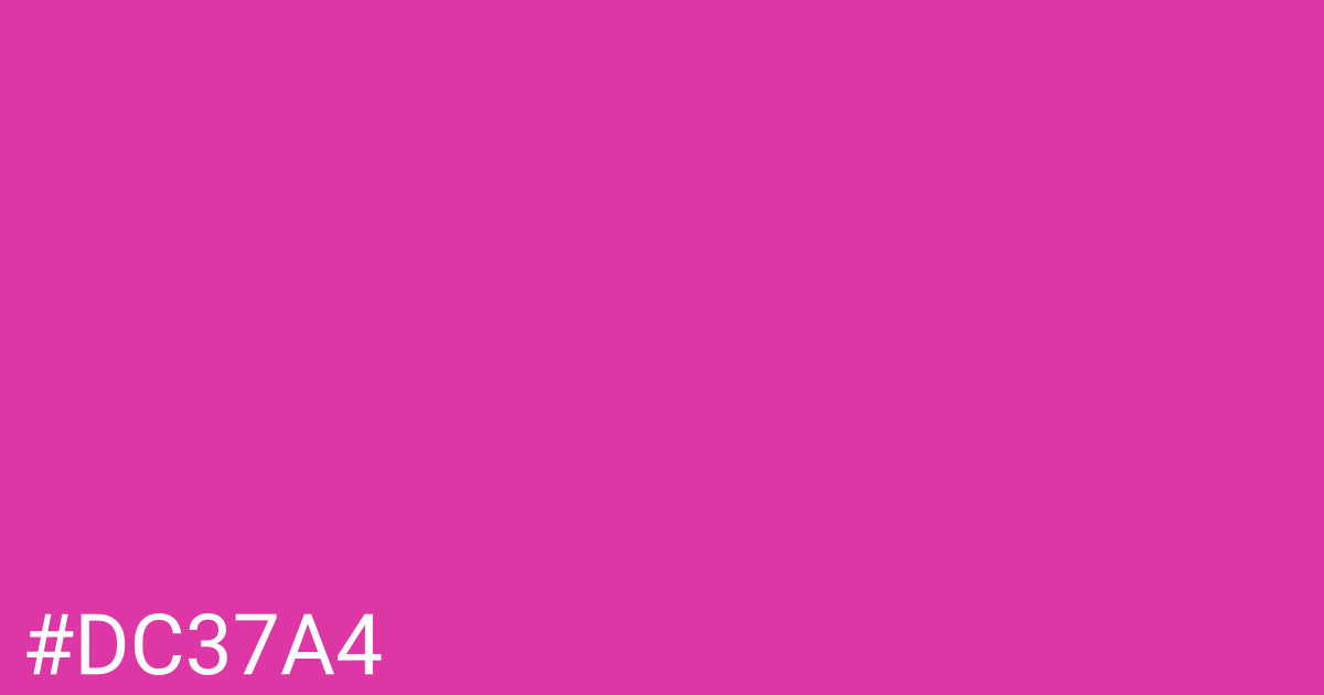 Hex color #dc37a4 graphic