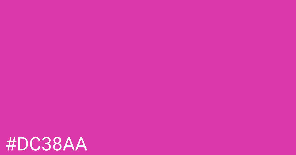 Hex color #dc38aa graphic