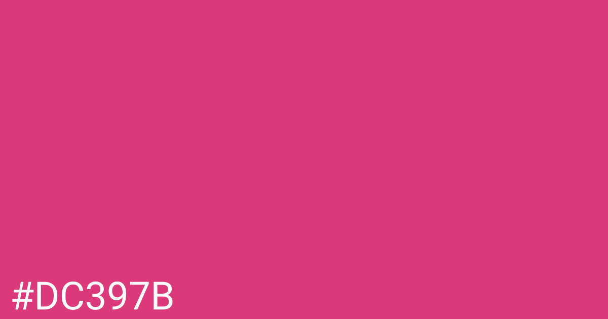 Hex color #dc397b graphic