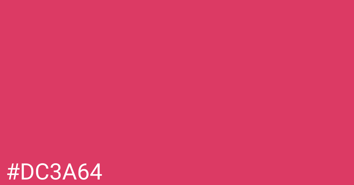 Hex color #dc3a64 graphic