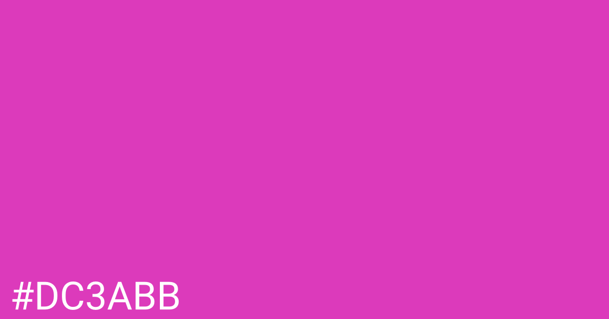 Hex color #dc3abb graphic