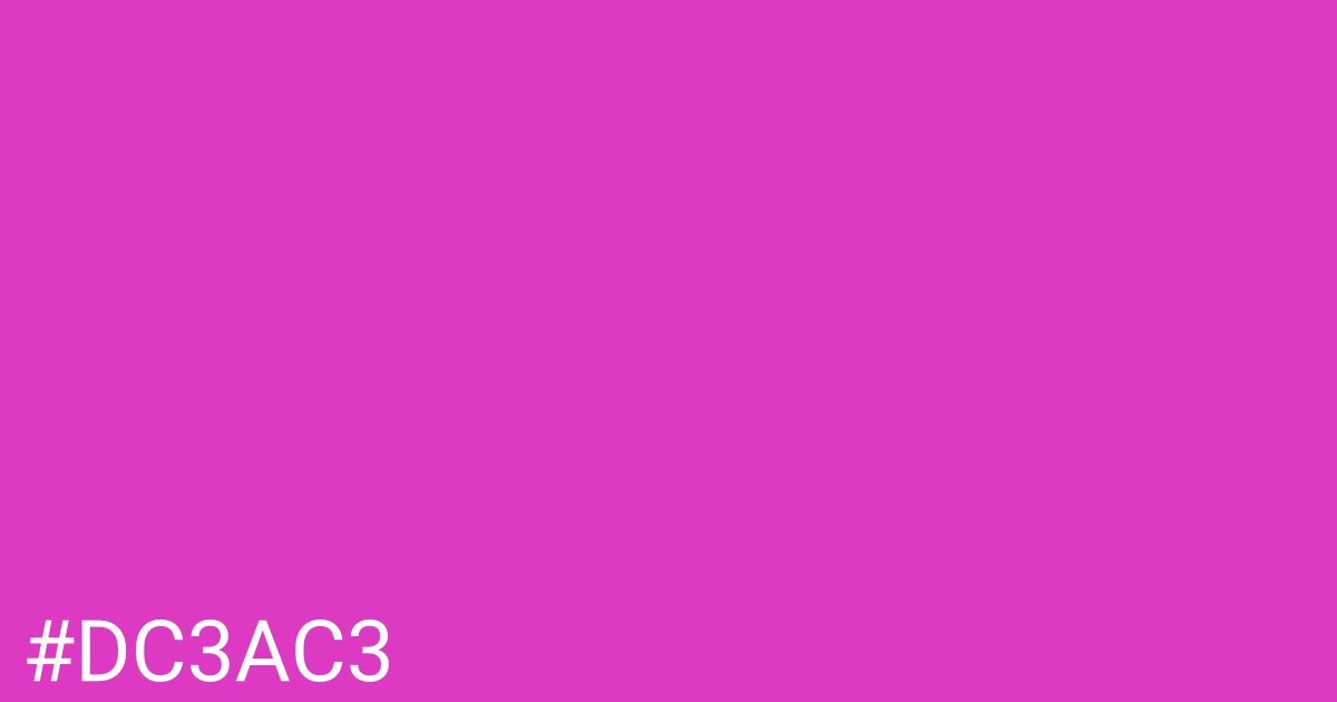 Hex color #dc3ac3 graphic