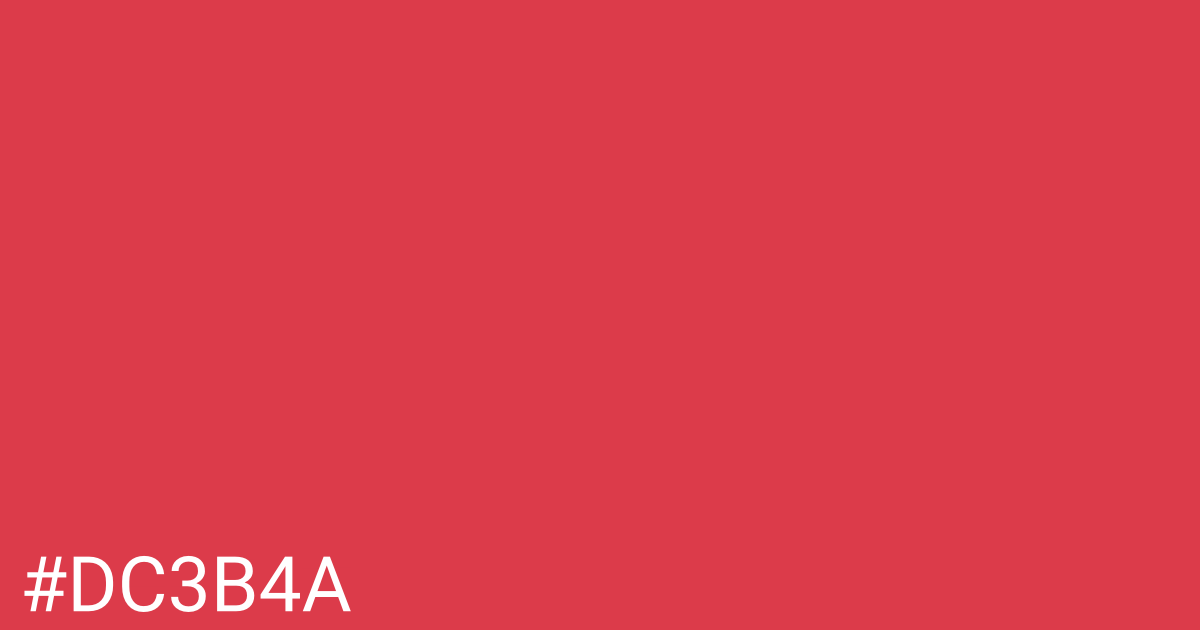 Hex color #dc3b4a graphic