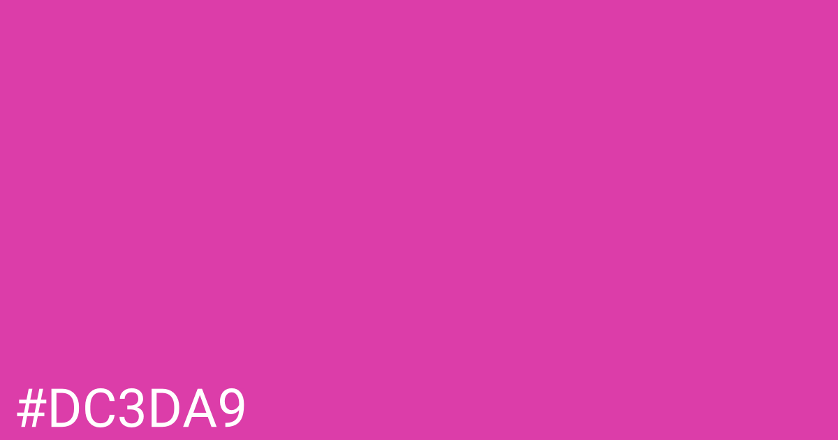 Hex color #dc3da9 graphic