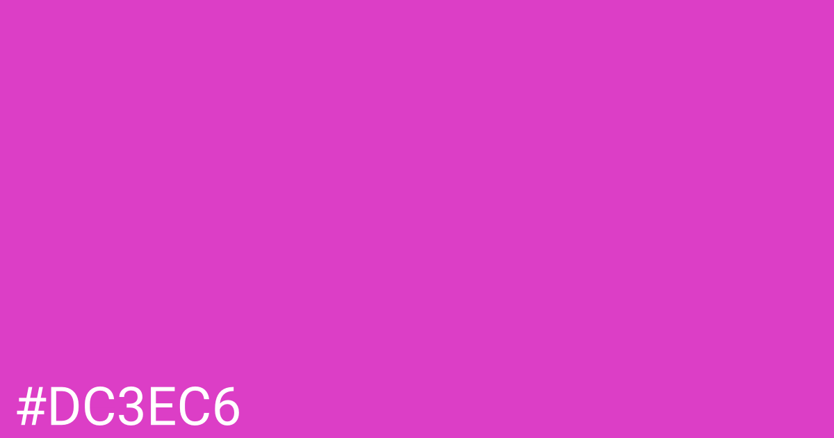 Hex color #dc3ec6 graphic