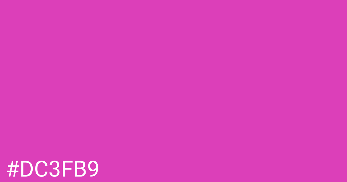 Hex color #dc3fb9 graphic
