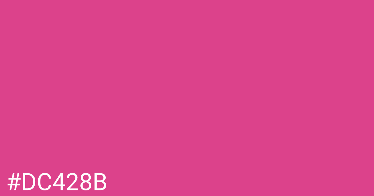 Hex color #dc428b graphic