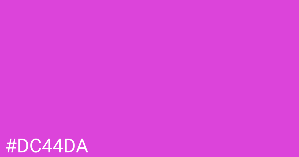 Hex color #dc44da graphic